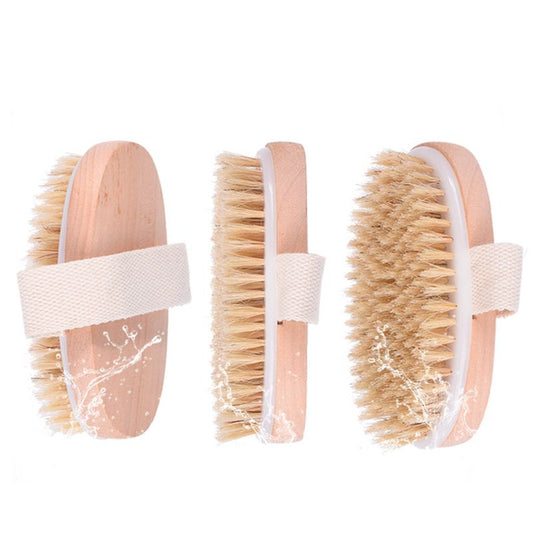 Brosse de bain en bois